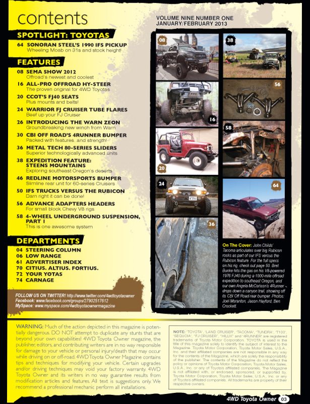 Order Past Issues – 4WD Toyota Owner Magazine